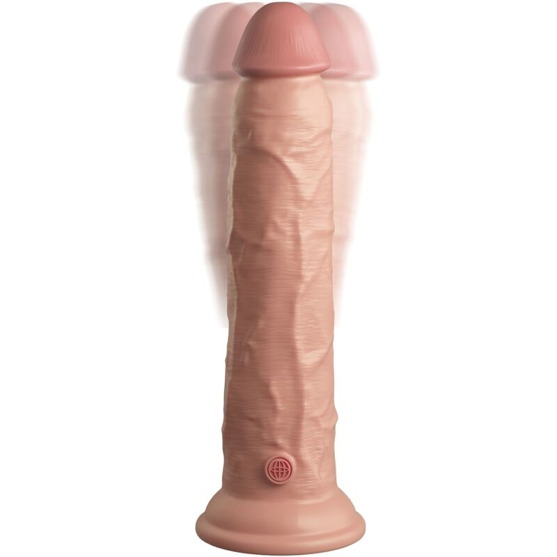 KING COCK - ELITE REALISTISCHER DILDO VIBRATOR & SILIKON FERNBEDIENUNG 23 CM