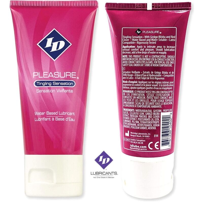 ID PLEASURE - WASSERBASIERTES SCHMIERMITTEL TINGING SENSATION TRAVEL TUBE 60 ML