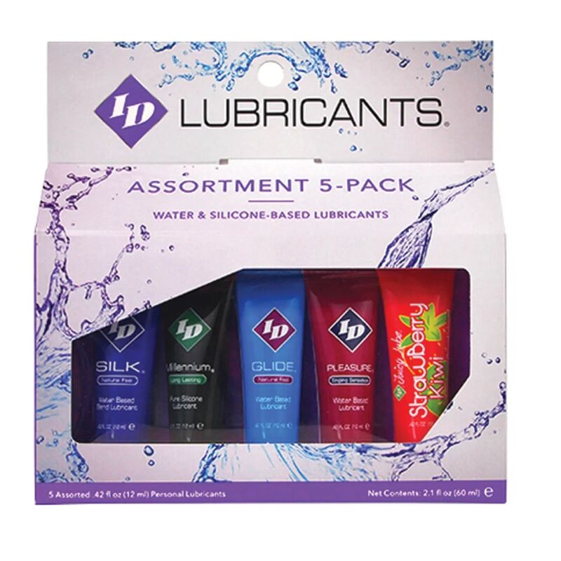 ID JUICY LUBE - SORTIERT 5X SCHMIERMITTEL, TUBE PACK 12 ML