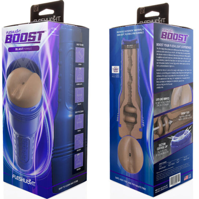 FLESHLIGHT BOOST - ANO BLAST WEIBLICHER MASTURBADOR MD FLESH RP