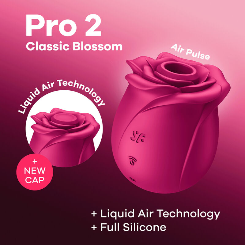 SATISFYER - AIR PULSE PRO 2 CLASSIC BLOSSOM VIBRATOR