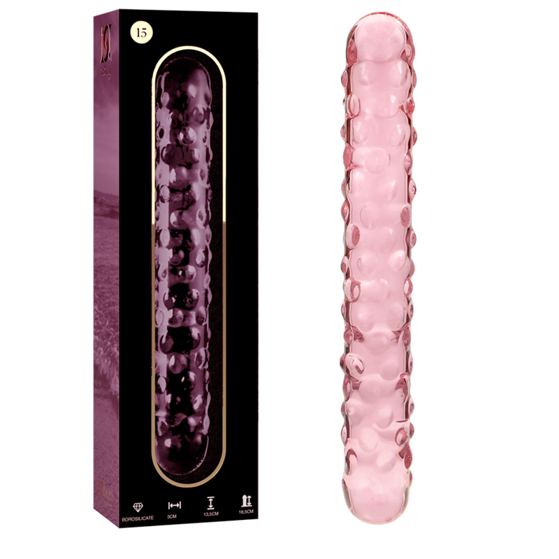 NEBULA SERIES BY IBIZA - MODELL 15 DILDO BOROSILIKATGLAS KLAR 18.5 CM -O- 3 CM