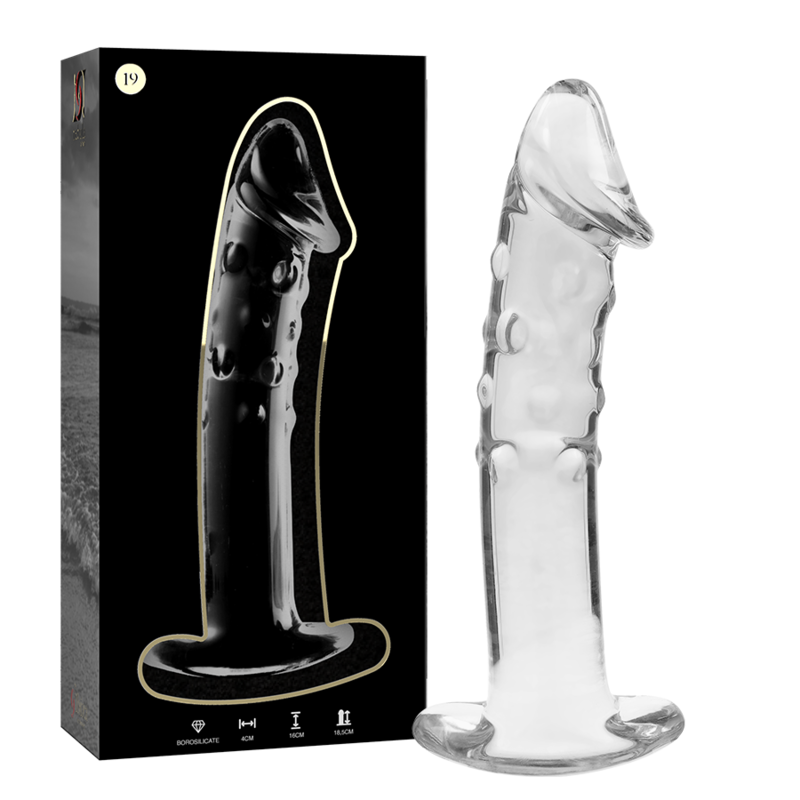 NEBULA SERIES BY IBIZA - MODELL 19 DILDO BOROSILIKATGLAS KLAR 18.5 CM -O- 4 CM