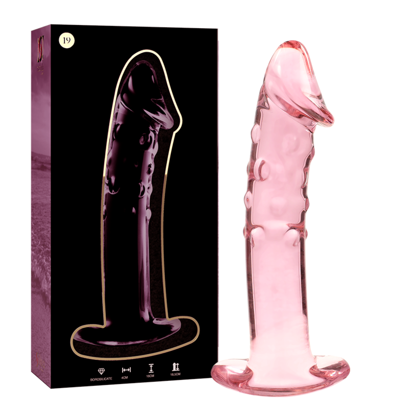 NEBULA SERIES BY IBIZA - MODELL 19 DILDO BOROSILIKATGLAS KLAR 18.5 CM -O- 4 CM