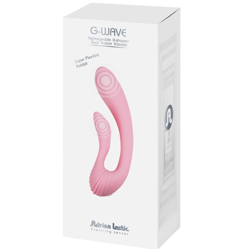 ADRIEN LASTIC - G-WAVE DUAL RABBIT VIBRATOR ROSA