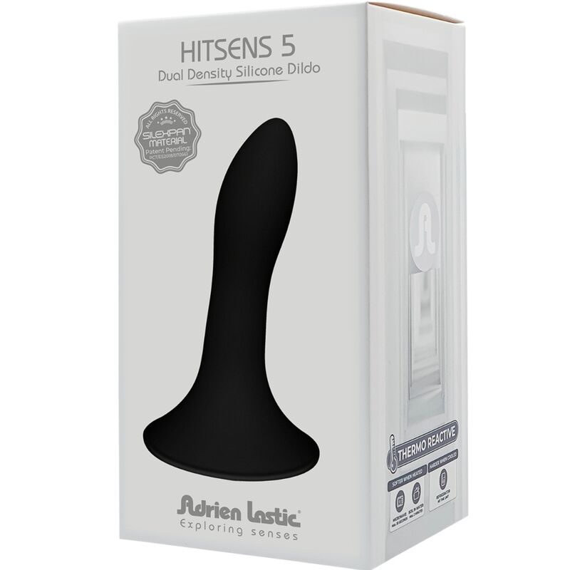 ADRIEN LASTIC - HITSENS 5 SILIKONDILDO SCHWARZ