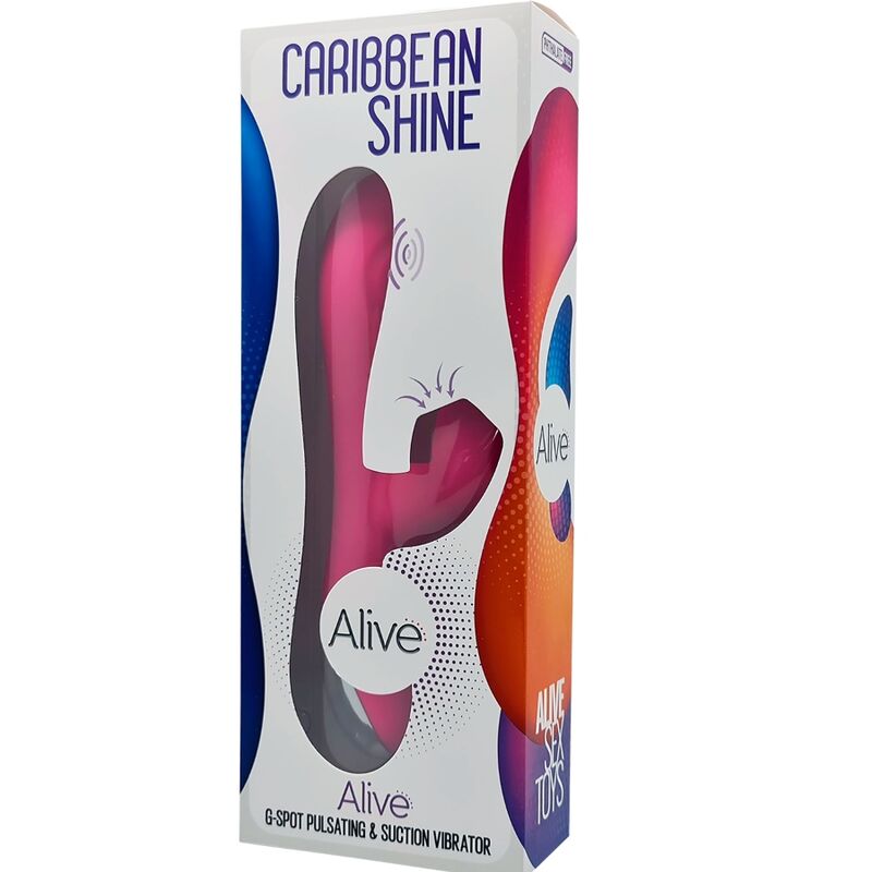 ALIVE  CARIBBEAN SHINE VIBRATOR & SUCKER FUCHSIA