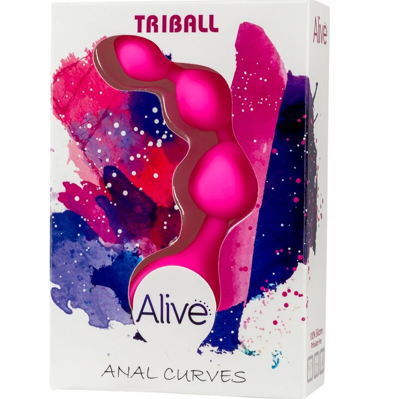 ALIVE - TRIBALL ROSA SILIKON ANALKUGELN 15 CM