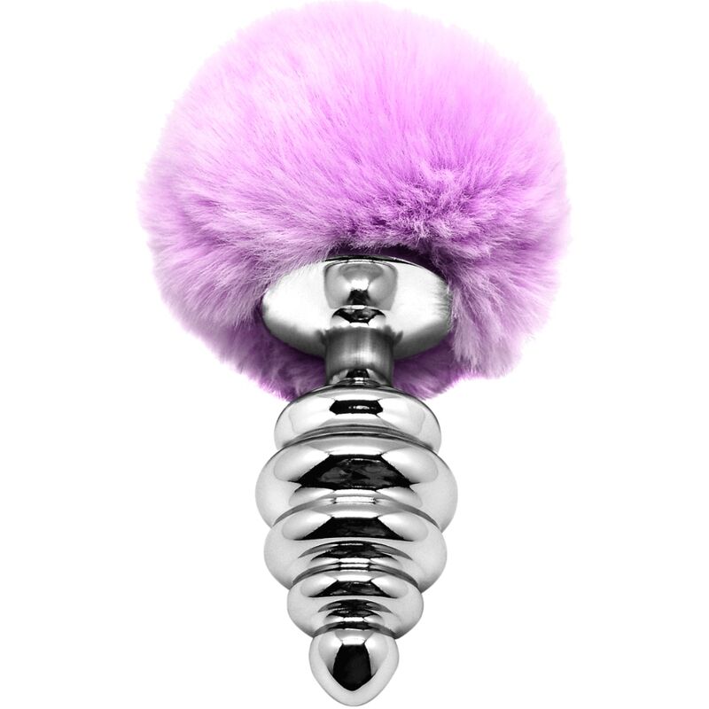 ALIVE - ANAL-VERGNÜGENS-SPIRAL-METALL-FLUFFY-VIOLET GRÖSSE L