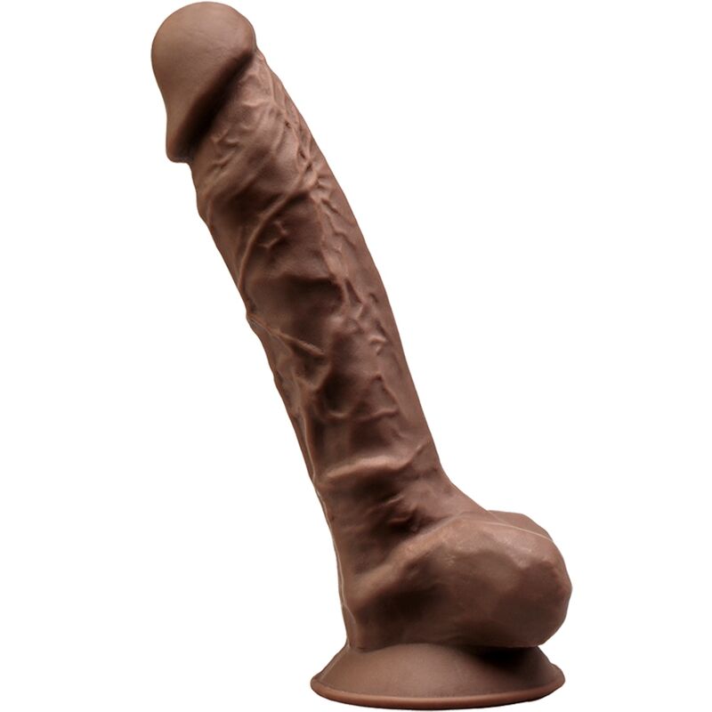 SILEXD - MODEL 1 REALISTISCHER PENIS PREMIUM SILEXPAN SILIKON BRAUN 23 CM