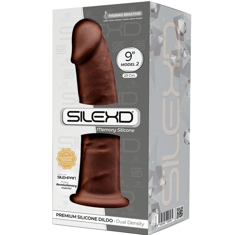 SILEXD - MODELL 2 REALISTISCHER PENIS PREMIUM SILEXPAN SILIKON BRAUN 23 CM