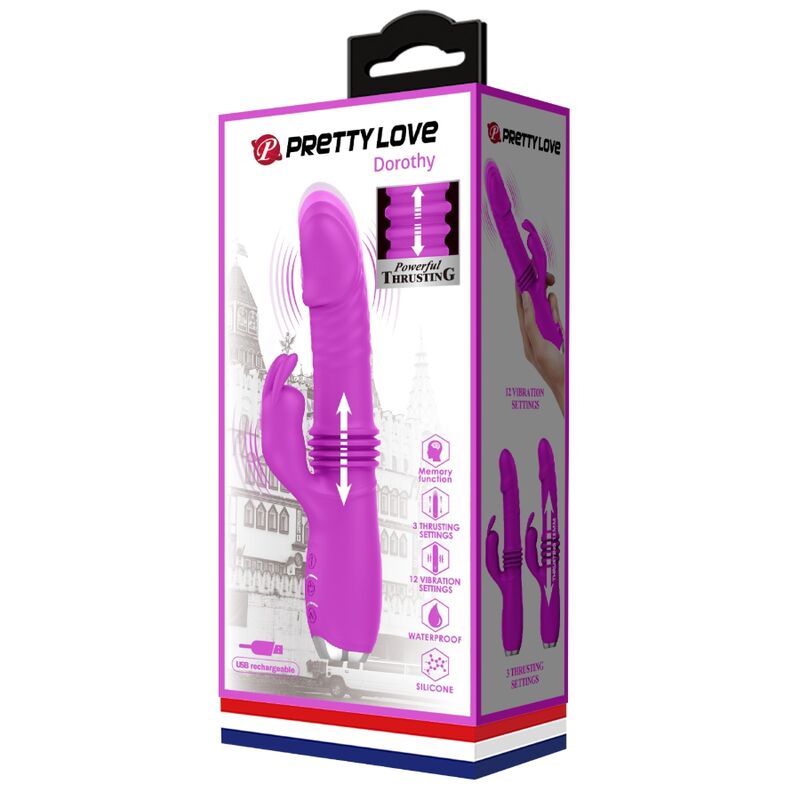 PRETTY LOVE - DOROTHY PURPLE WIEDERAUFLADBARER KANINCHENVIBRATOR