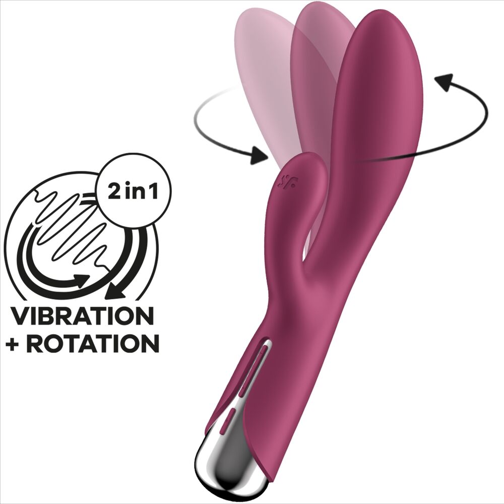 SATISFYER - SPINNING RABBIT 1 STIMULATION DER KLITORIS UND DES ROTEN G-PUNKTS