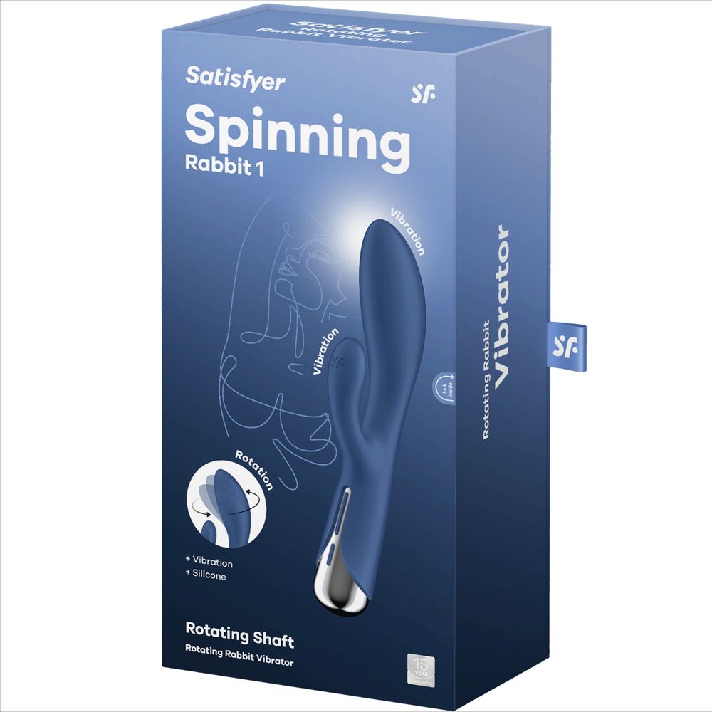 SATISFYER - SPINNING RABBIT 1 STIMULATION DER KLITORIS UND DES ROTEN G-PUNKTS