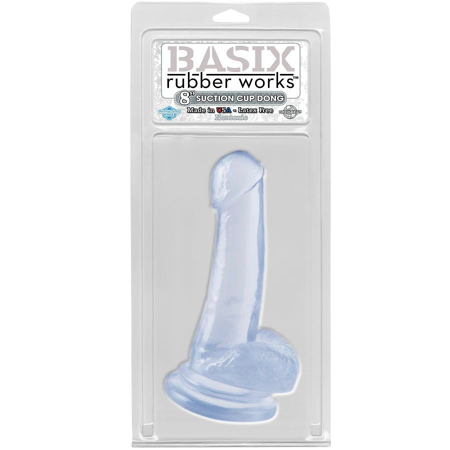 BASIX - GELATINE PENIS TRANSPARENTER SAUG 18 CM