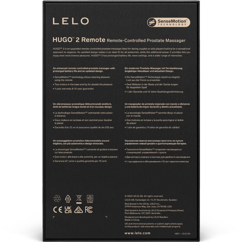 LELO - HUGO 2 GRÜNES PROSTATAMASSAGER MIT FERNBEDIENUNG