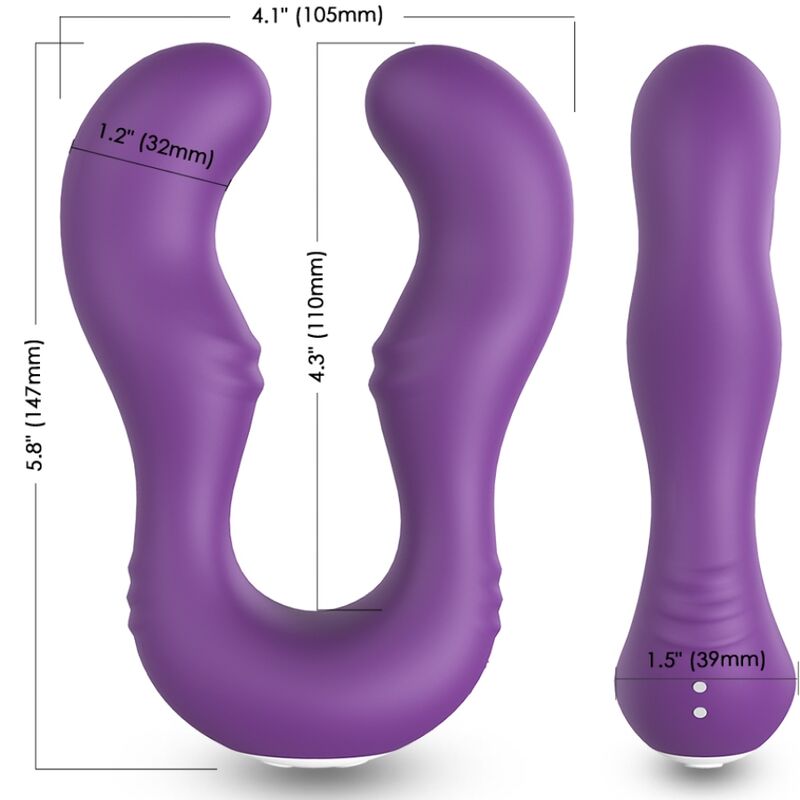 ARMONY - SERAPH VIBRATOR DOPPELTE FERNBEDIENUNG LILA