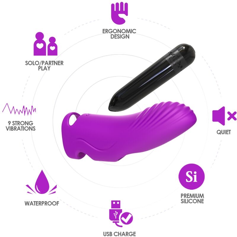 ARMONY - AURORA VIBRATOR FINGER LILA