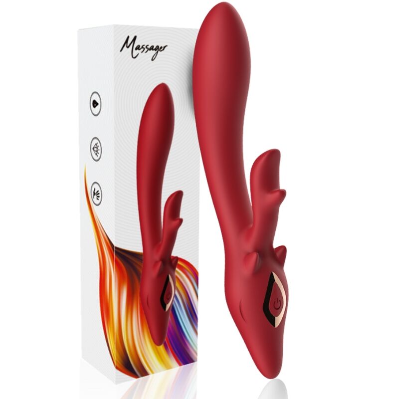 ARMONY - ELCH VIBRATOR KANINCHEN GEBOGEN ROT