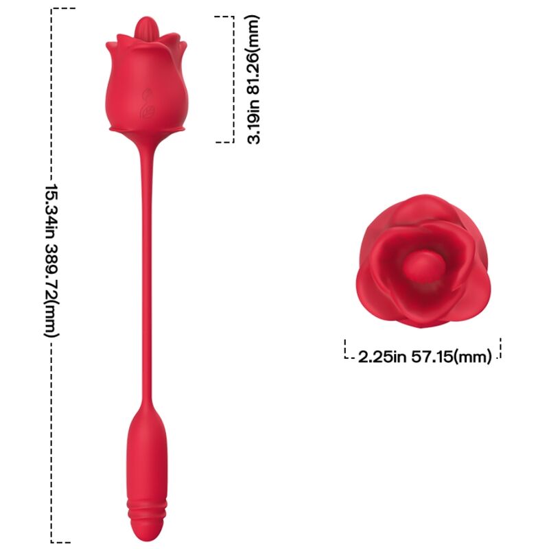 ARMONY - ROSA STIMULATOR & VIBRATOR COLA RED