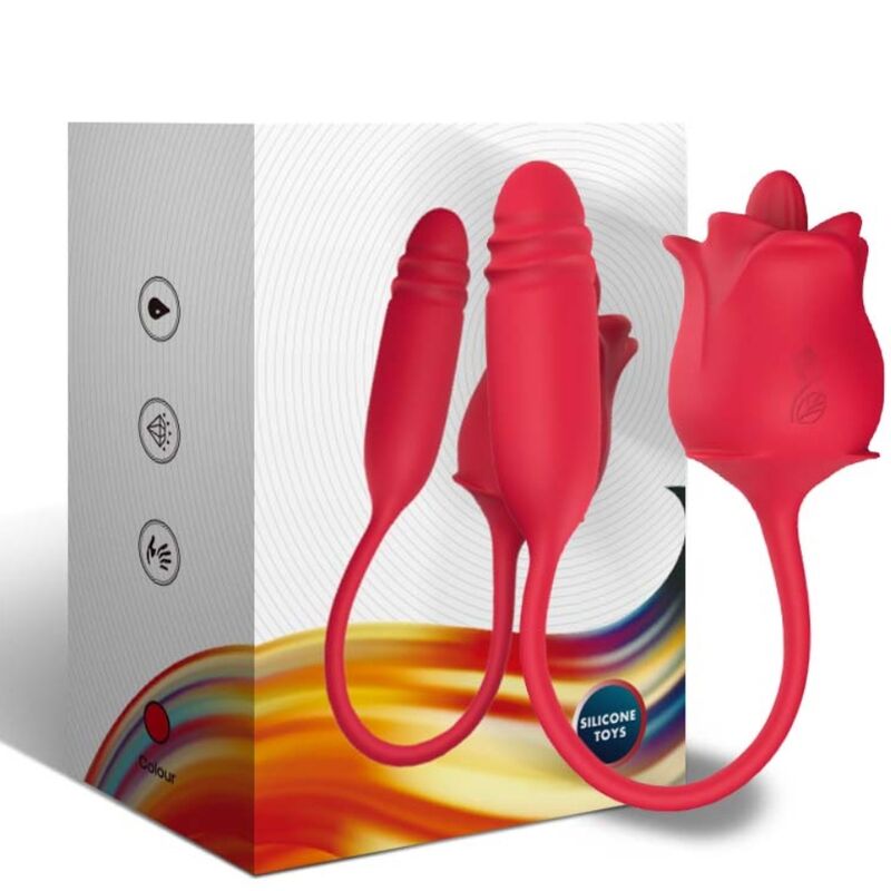 ARMONY - ROSA STIMULATOR & VIBRATOR COLA RED