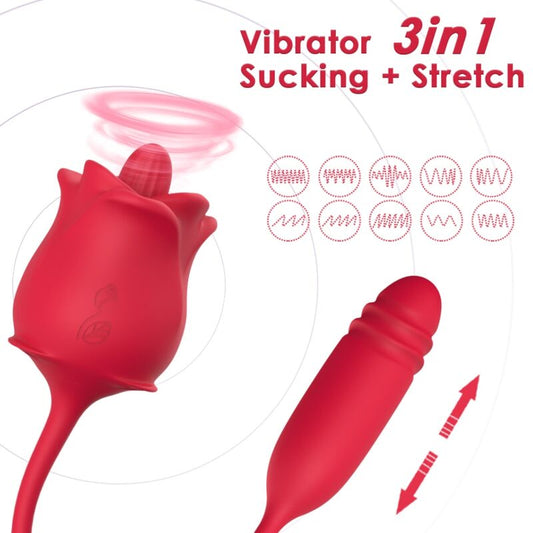 ARMONY - ROSA STIMULATOR & VIBRATOR COLA RED