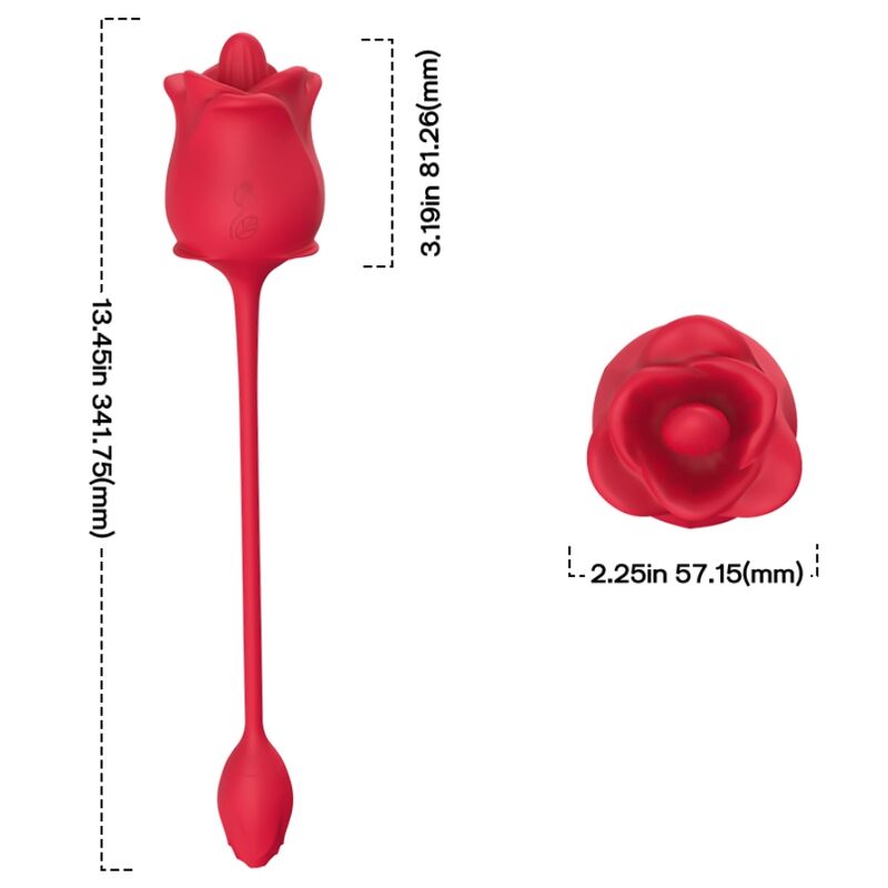 ARMONY - ROSA STIMULATOR & VIBRATOR COLA RED