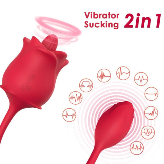 ARMONY - ROSA STIMULATOR & VIBRATOR COLA RED