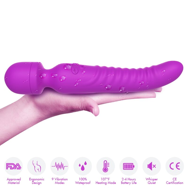 ARMONY - MISSION MASSAGER & VIBRATOR WÄRMEEFFEKT LILA