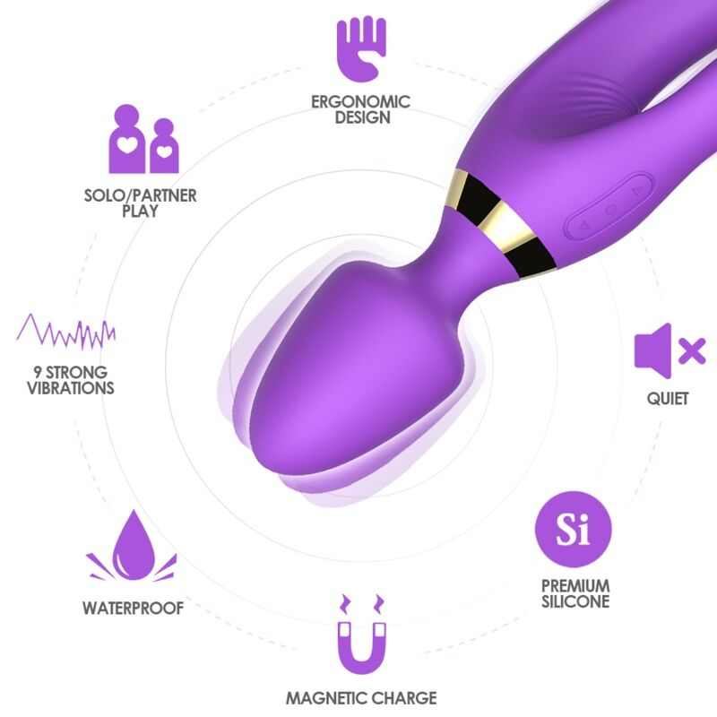 ARMONY - MASSAGER & VIBRATOR KANINCHEN LILA