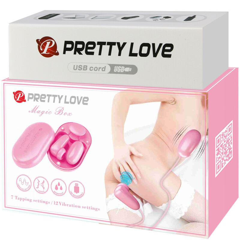 PRETTY LOVE - MAGIC BOX VIBRATIONSKUGEL & ROSA STIMULATOR