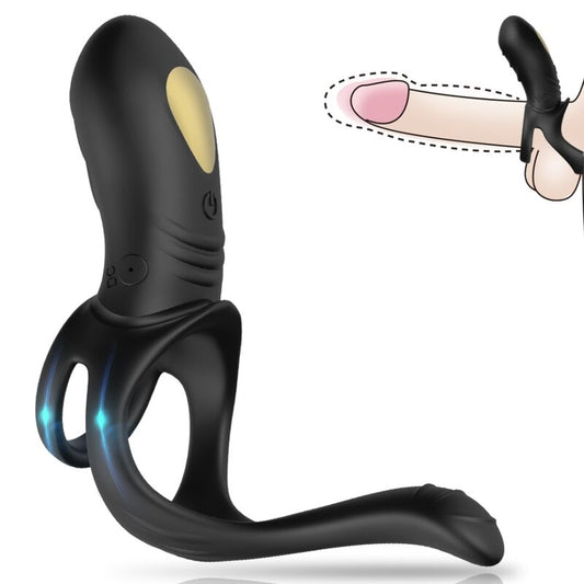 ARMONY - JOY JUMPER RINGVIBRATOR FÜR PAARE & ANALPLUG SCHWARZ