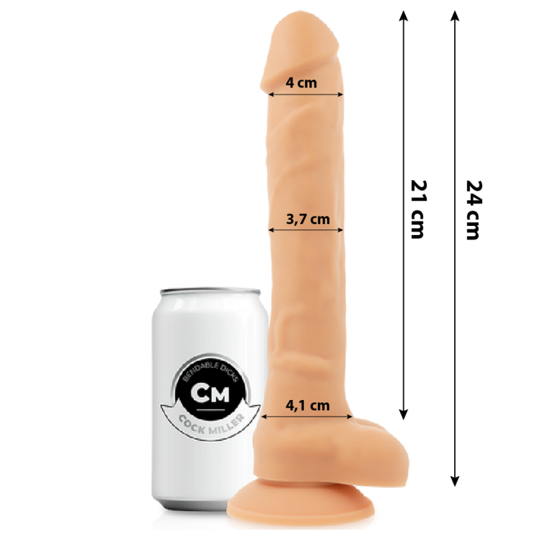 COCK MILLER - SILIKON-DICHTE ARTIKULIERBARES COCKSIL 24 CM