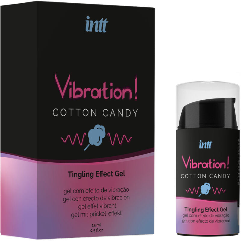 INTT - UNISEX VIBRIERENDES EFFEKTGEL COTTON CANDY 15 ML