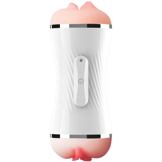 ARMONY - DOPPELTER VAGINA- UND MUNDVIBRATOR MASTURBATOR WEISS