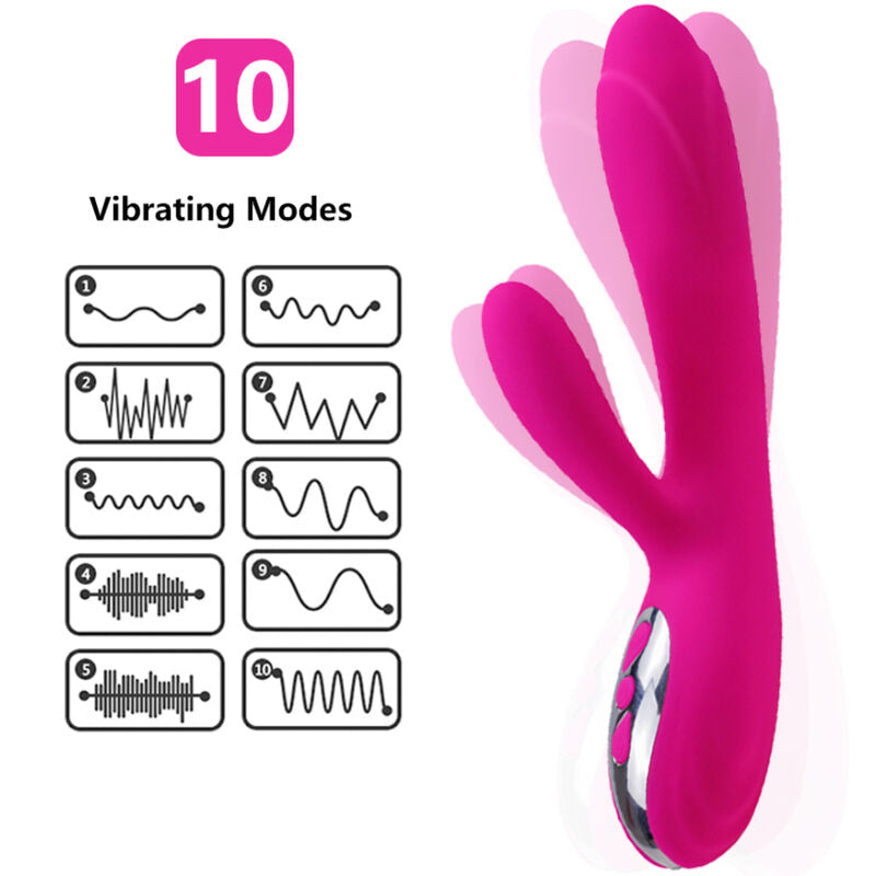 ARMONY - FLEXIBLER VIBRATOR & STIMULATOR MIT FUCHSIA-WRMEEFFEKT