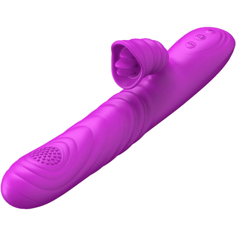 ARMONY - ANGELIA MULTIFUNKTIONSVIBRATOR MIT STIMULIERENDEM ZUNGENVIOLETTEN WRMEEFFEKT