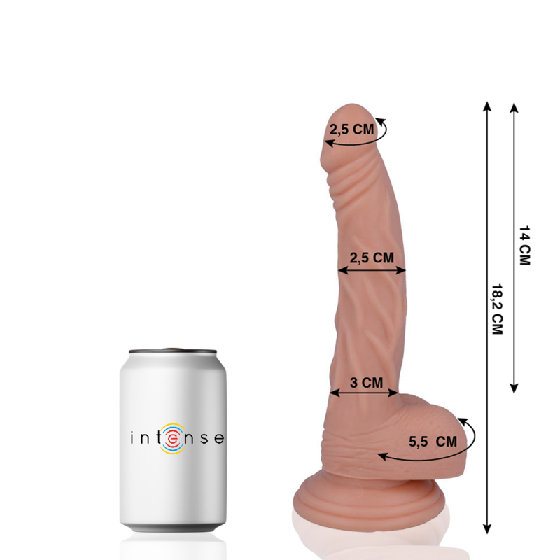 MR INTENSE - 12 REALISTIC PENIS 18.2 CM -O- 2.5 CM