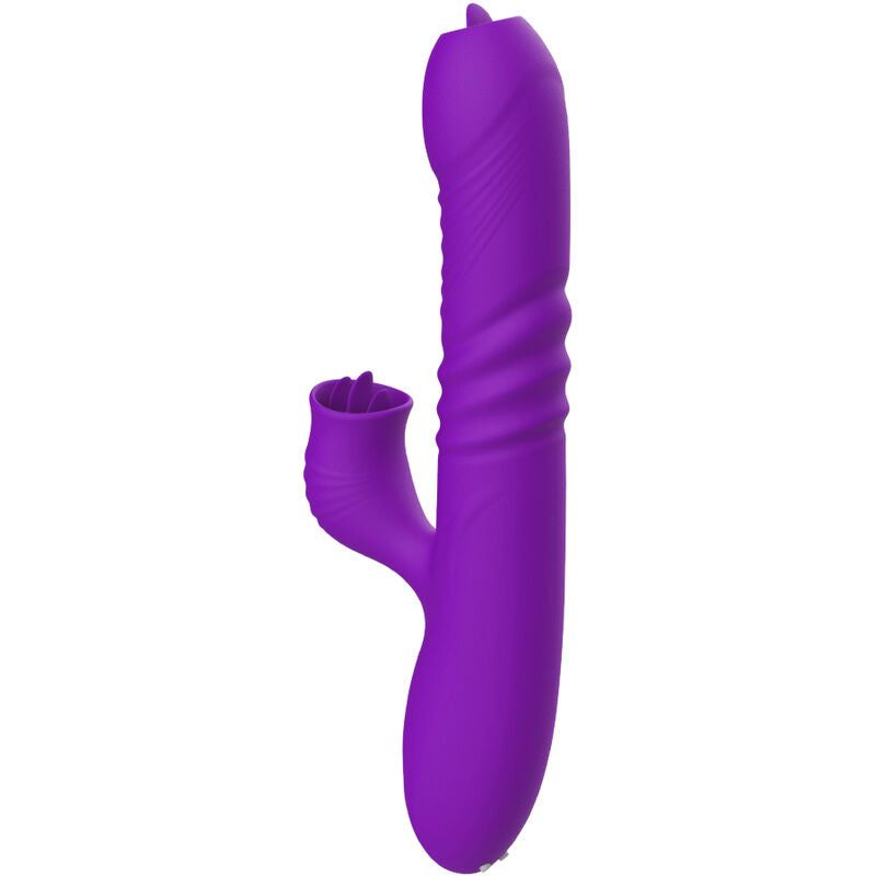 ARMONY - VOLLSTNDIGER G-PUNKT-KANINCHENVIBRATOR MIT STIMULIERENDEM ZUNGENVIOLETTEN WRMEEFFEKT