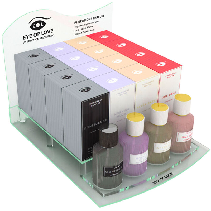 EYE OF LOVE - DELUXE-DISPLAY-PARFÜM 50 ML 16 STÜCK + TESTER