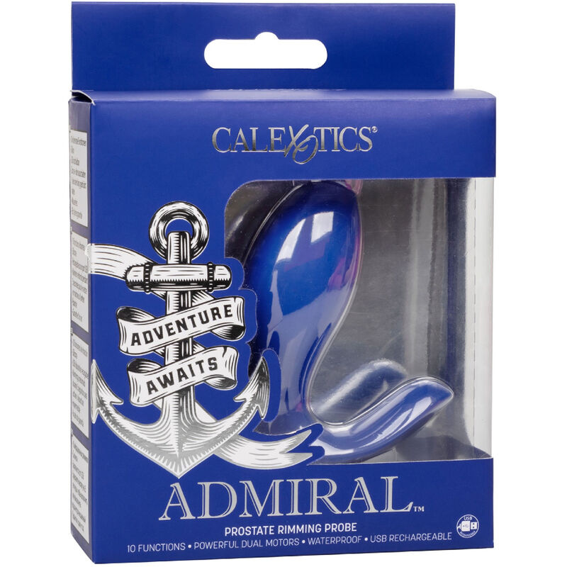 CALEXOTICS - ADMIRAL RIMMING PROSTATA-STIMULATOR & VIBRATOR BLAU