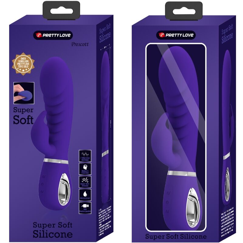 PRETTY LOVE - PRESCOTT MULTIFUNKTIONS-G-SPOT-VIBRATOR LILA