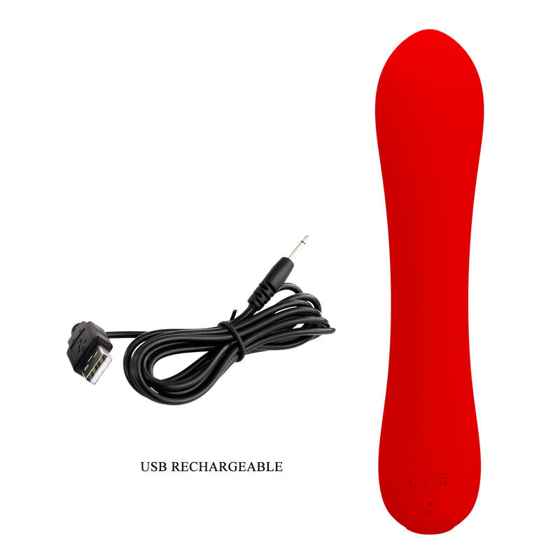 PRETTY LOVE - PRESCOTT WIEDERAUFLADBARER VIBRATOR ROT