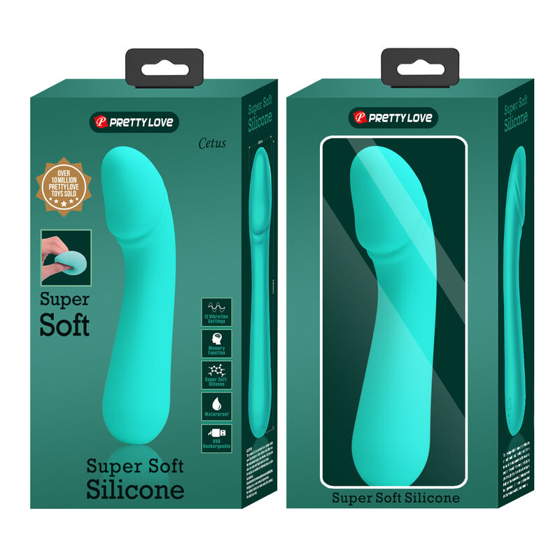 PRETTY LOVE - CETUS WIEDERAUFLADBARER VIBRATOR AQUA GREEN