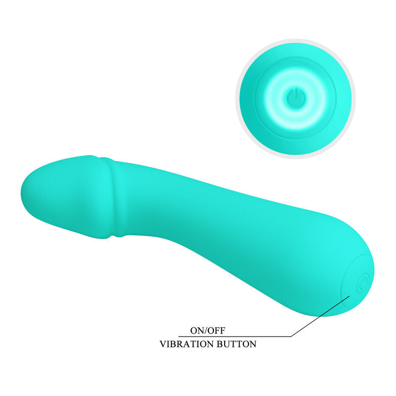 PRETTY LOVE - CETUS WIEDERAUFLADBARER VIBRATOR AQUA GREEN