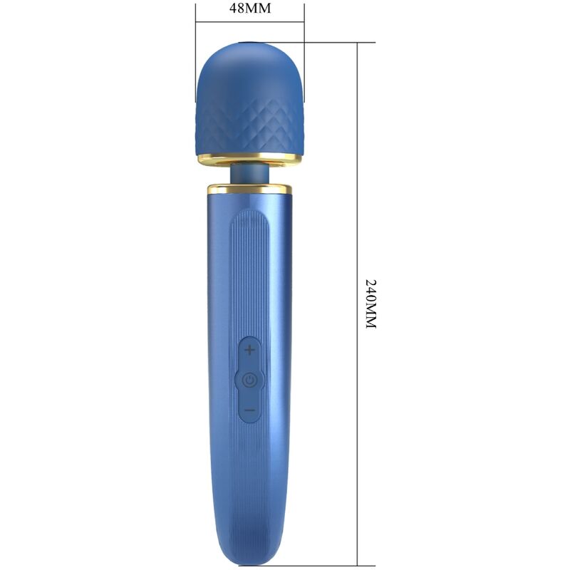 PRETTY LOVE - MASSAGER 7 VIBRATIONSMODI BLAU