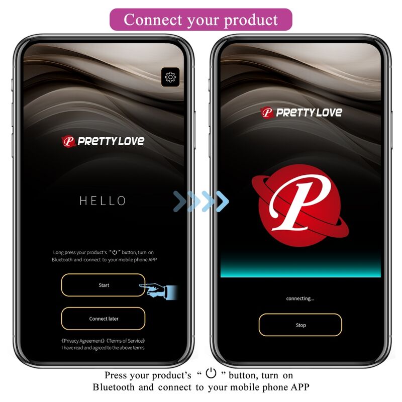 PRETTY LOVE - CATALINA VIBRATOR APP FERNBEDIENUNG LILA