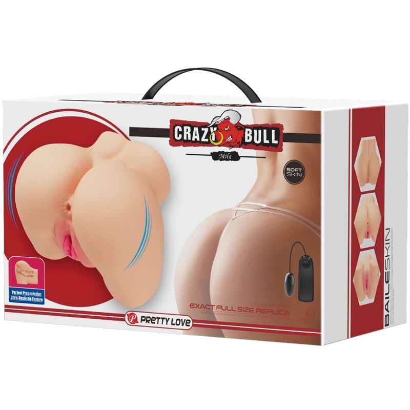 CRAZY BULL - REALISTISCHER VAGINA- UND ANUS-MILA-VIBRATOR