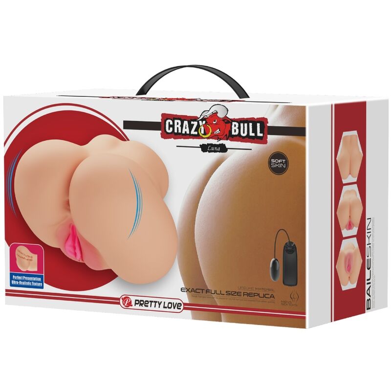 CRAZY BULL - REALISTISCHER VAGINA- UND ANUS-LUNA-VIBRATOR