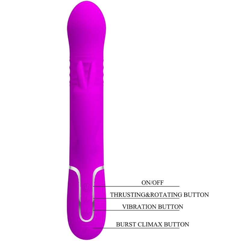 PRETTY LOVE - COALE RABBIT VIBRATOR PERLEN VIOLET